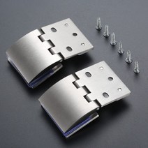 유리진열장 2 Pcs 아연 합금 유리 도어 경첩 맞는 두께 5-8mm 8-10mm 디스플레이 캐비닛 쇼케이스 가구 피팅에 대 한 구스와이, 01 large 55mm