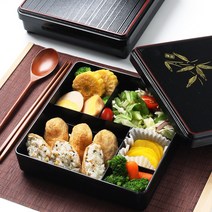 고급 일본식 일식 칠기 도시락 업소용 찬합 용기, 02-서경칠기 도시락 4호 상