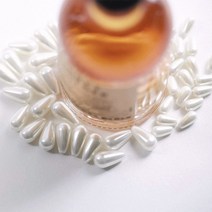가배리본 믈방울 진주 20알 한복장신구 부자재 헤어핀재료 공예재료, 4x8mm