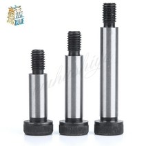 M5 M6 M8 M10 직경 = 6 8 10 12mm 등급 12.9 강철 육각 육각 소켓 캡 헤드 숄더 롤러 베어링 나사 볼트 고, 18 10mm, 02 M6 shoulder dia 8mm