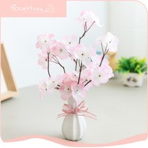 *플트 봄맞이 특별할인* 봄 인테리어 장식 조화 소품 모음 진달래 개나리 벚꽃 VOC 테스트 통과 2, 06.리즈벚꽃화병 set 24cmP