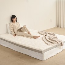 통세탁 사계절 양면 노블 에어 웨이브 매트리스 토퍼 + 패드 9cm Q 침대 바닥