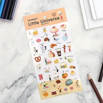 포니브라운 리틀유니버스 스티커/디저트