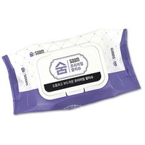 숨 프리미엄 물티슈 캡형 100매, 100매입, 1팩