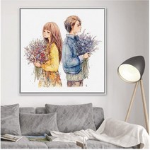L.ONLINESHOP3D전체DIY 큐빅보석 십자수세트 캐릭터 십자수40x40cm 십자수도안 십자수실 십자수원단 프린트십자수 십자수아기신발 프렌치자수, 40*40cm