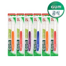 선스타 검 GUM 치과 교정 어금니 앤드 터프트 칫솔 (308) 6개, 단품없음, 상세 설명 참조