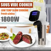가정용 수비드 머신 수비드 기계 강력한 진공 느린 쿠커 진공 쿠커 순환기 with lcd 디지털 타이머 스테인레스 스틸 요리, 앱 없이, 에게