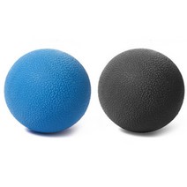 룸드 넌슬립 라크로스볼 마사지볼 2p, 블루, 블랙