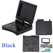 레트로 휴대용 게임기 2020 닌텐도 게임 보이 어드밴스 SP 쉘 1 세트 GBA 보호, 07 Black
