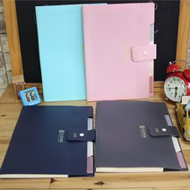 날쌘거북이 정품! A4사이즈 5칸 포켓 디바이드 화일케이스 수납공간 튼튼한 무광재질 파일케이스, 그레이