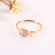 물고기 애끼반지 소녀를 기념일 물고기 반지