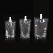 투명 음료 캡파우치 음료팩 주스팩 액상 스파우트 4파우치음료팩-250ML