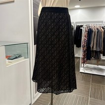 올리비아로렌 SH02 레이스 머메이드 스커트 블랙 여름 VOCDKXM4471