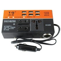 차량용 220v 인버터 캠핑용 자동차 인버터 2000W 피크 전원 다기능 범용 DC 12V ~ 220V 다중 보호, 01 12V_01 220V