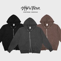 12.0oz 로스엔젤레스 가먼트 다이 플리스 더블지퍼 후드 (4color)