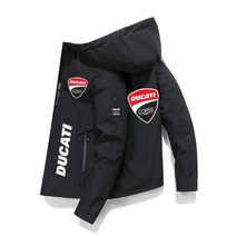 Ducati-바이크 바이크 오토바이 로고 프린트 캐주얼 후드 스웨트셔츠 남성용 풀오버 슬림 스포츠웨어 재킷, [01] printing 01