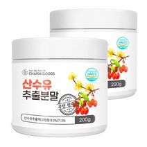 산수유 가루 추출물 분말 차 국산 200g 2병, 2개