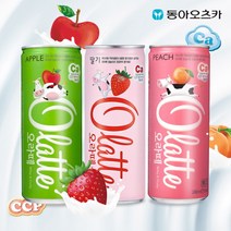 [동아오츠카] 오라떼 240ml CAN 30입 2박스 (딸기 피치 애플), 맛 선택:애플 2박스