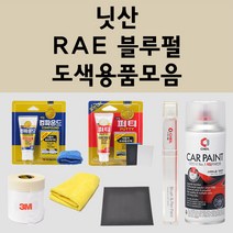 닛산 RAE 블루펄 주문 펄 (2개세트) 자동차 붓펜 카페인트 도색 스프레이 퍼티 컴파운드 차량용, 닛산스프레이:RAE 블루펄(2개세트)