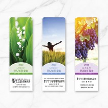 2023년말씀카드 M 말씀책갈피 새해 송구영신말씀카드 성경말씀카드 말씀카드뽑기 신년말씀 올해의말씀 말씀캘리그라피 13매 교회명 인쇄무, 2세트