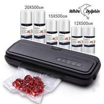 랩핑 머신 실링 기계 진공 가정용 식품 실러 포장 자동 전기 필름 포장기 저장을위한 가방, CHINA_220V EU with 6Bags B