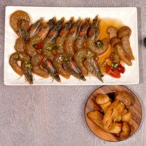 [셰프장] 송이버섯 새우장 짜지않은 껍질 깐 간장 새우장 (500g 400g+400g 500g+500g) 임산부 어린이 아이 환자식 노인 어르신 보양식, 오리지널