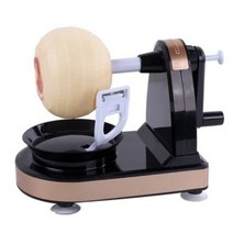 사과 깎는 기계 만능 커터기 과일 깍는 기계 배 감 깍는 오토 과일자르는 도구 커팅기 (커팅기 추가증정!), 블랙골드