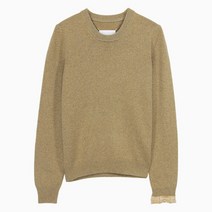 메종 마르지엘라 22SS 스티치 라운드넥 베이지 여성 니트 S31HA0836 S17907 153F