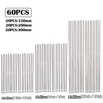 스테인레스 스틸 금속 케이블 타이 배기 랩 코팅 잠금 지퍼 다기능 20 개, 60PCS