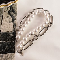 안젤리나샵 (하프클립 진주목걸이) 연예인스타일 진주목걸이 커플선물 여친선물 클립 데일리아이템