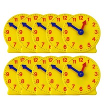 교재용 모형시계 10개입/301972/수업용 수학교재 시간