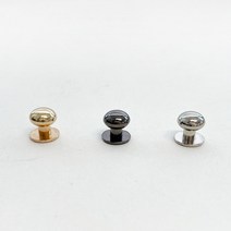 헤세드 가죽공예 솔트레지 장식 가방부자재 (4개), 실버