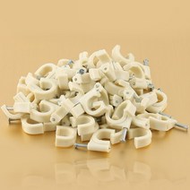 전선 케이블선 정리용 고정핀 PC방 모니터 본체 선정리 스템플 60개입 10MM 벽면고정, 스템플 CK_6890