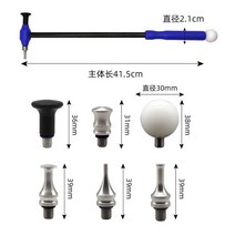 자동차 덴트 수리 도구 용 탄소 섬유 핸들이있는 티타늄 합금 태퍼 해머 멀티 헤드 해머 자동차 덴트 수리 액세서리, 1 세트, 01 1set