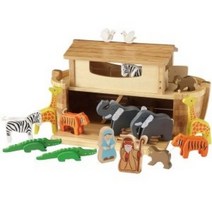 원목완구 EverEarth 유아 자이언트 노아의 방주