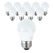 번개표 / 금호전기 LED 인지구 전구 4W, 주광색, 10개