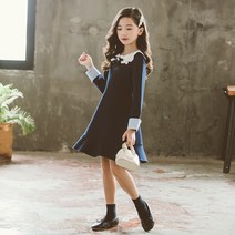 여아용 카라 포인트 원피스