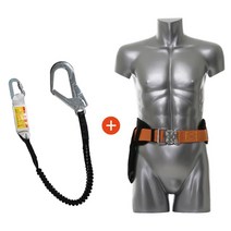 엘라스틱 죔줄 고소작업 허리식 벨트 추락방지장비, 1개