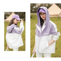 바로배송 주니어 바람막이 라일라배색후드점퍼 간절기코디 데일리점퍼 스쿨룩 나들이 초등학생옷