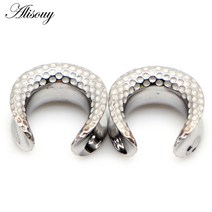 2pcs 8mm-28mm 안장 터널 플러그 들것에 대한 피어싱