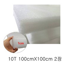 10T PE 백색폼 100cmX100cm 2장