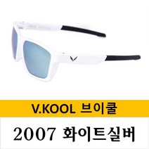 브이쿨 선글라스 VK2007 바람막이 세트 방풍 스포츠 고글, 화이트실버