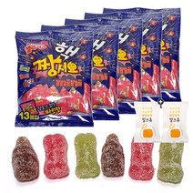 롯데 젤리셔스 핵 짱셔요 미니(13봉입) x 5봉 + 밀크츄 2개포함, 1set