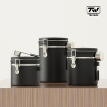 TW원두커피보관함 보관밀폐용기 커피보관용기 보관통 숟가락포함