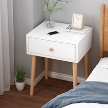 밀스턴 큐브 미니 사이드테이블 협탁 MST001, 화이트