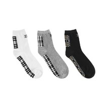SOCKSLAB 남자중목 기본 일반면 양말 바닥체크 3종 색상선택