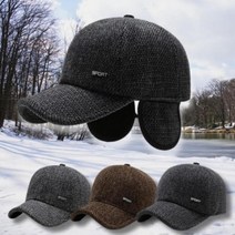 골프 등산 외출 방한 남성 골덴 겨울 보온 볼캡 귀달이모자