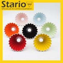 Stario 커피드리퍼 V60 오리가미드리퍼 도자기드리퍼 02형 2~4인용 ZZLB, 화이트 드리퍼+드리퍼 목재 홀더