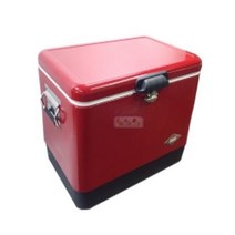 콜맨 54쿼터 스틸벨트 쿨러 레드 아이스박스 (C6615)