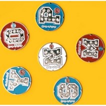 골프 영문 이니셜 볼마커+자석클립 볼마크 필드용품 N-122, O